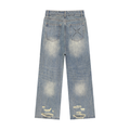 Mens,Jeans,Distressed,Baggy,Luffy,Pirate