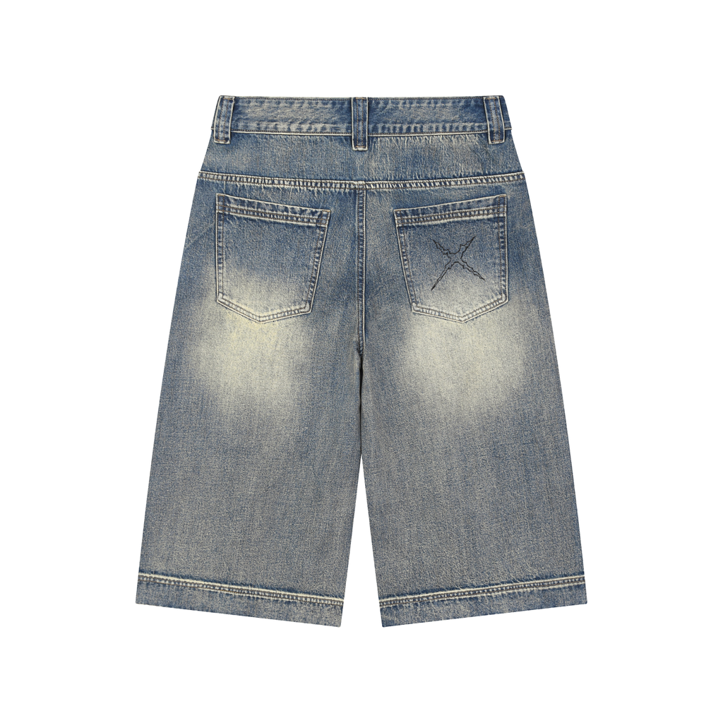 Mens,Jeans,Denim,Shorts,Jean,Luffy,Pirate